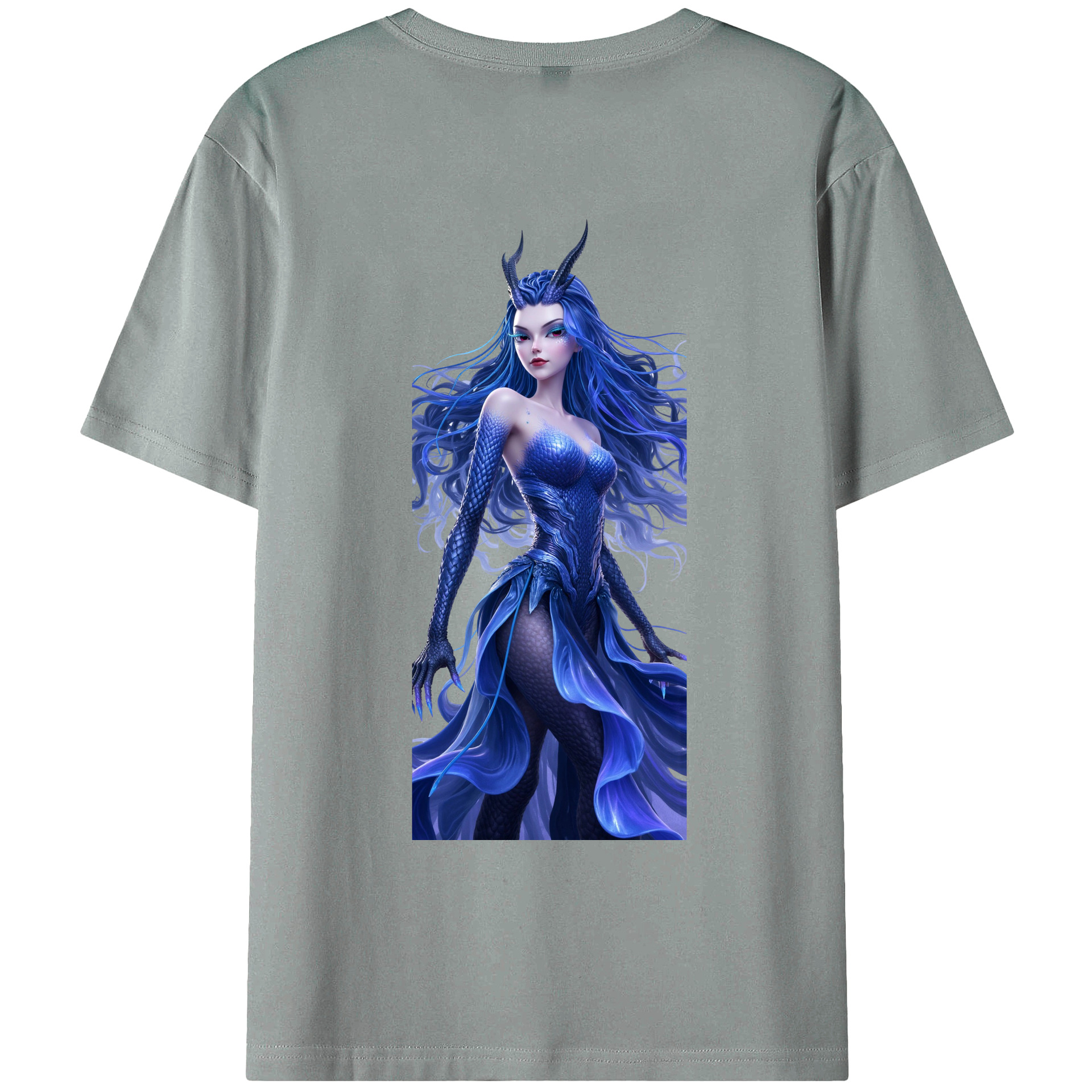 （画像用） Ne Zha 2 ナタ 魔童の大暴れ 綿100％ メンズ半袖Tシャツ（バックプリント） 通気性